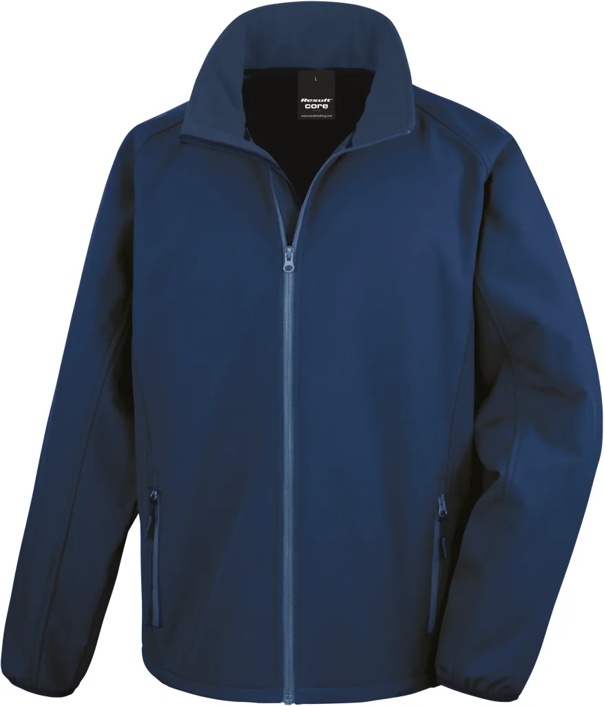Veste softshell homme personnalisée, légère et coupe-vent (R231M), Navy/Navy, photo 6