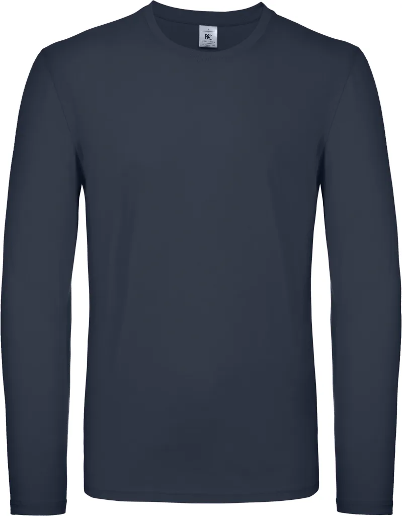 T-shirt manches longues personnalisé, léger et unisexe (TU05T), Navy, photo 10