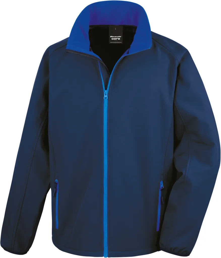 Veste softshell homme personnalisée, légère et coupe-vent (R231M), Navy/Royal, photo 8