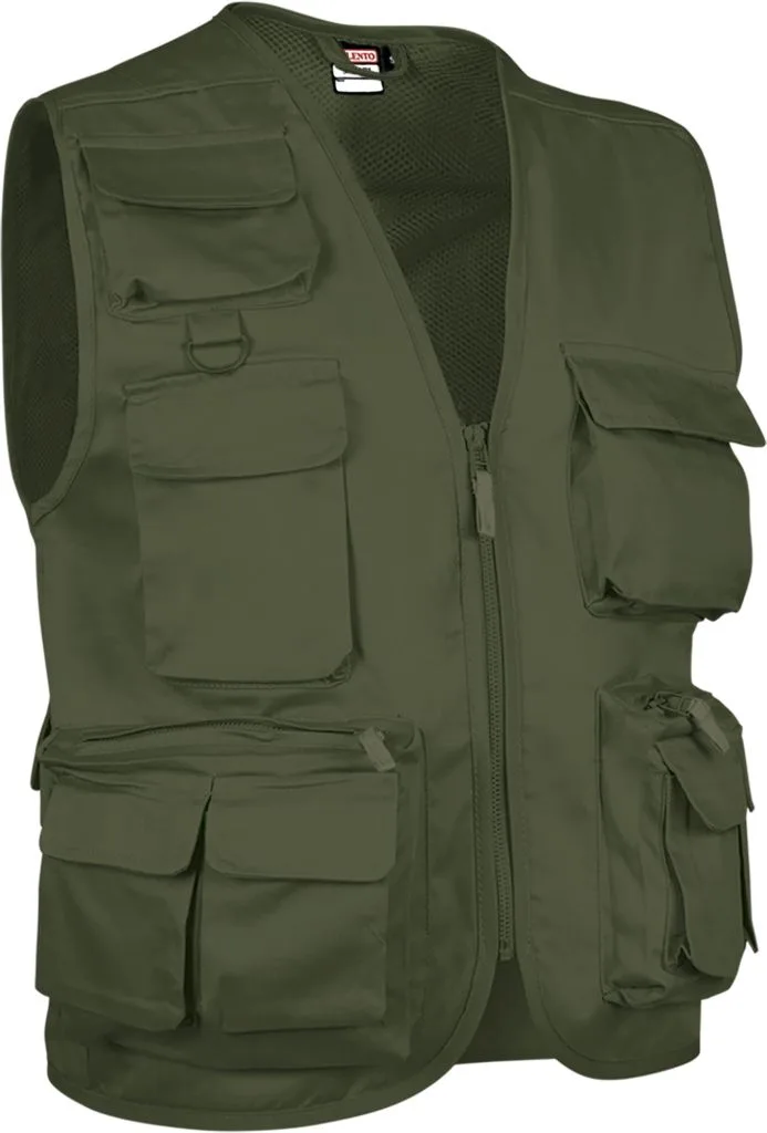 Gilet multipoches personnalisé, pratique sur le terrain (CHVASAF), Vert Militaire, photo 11