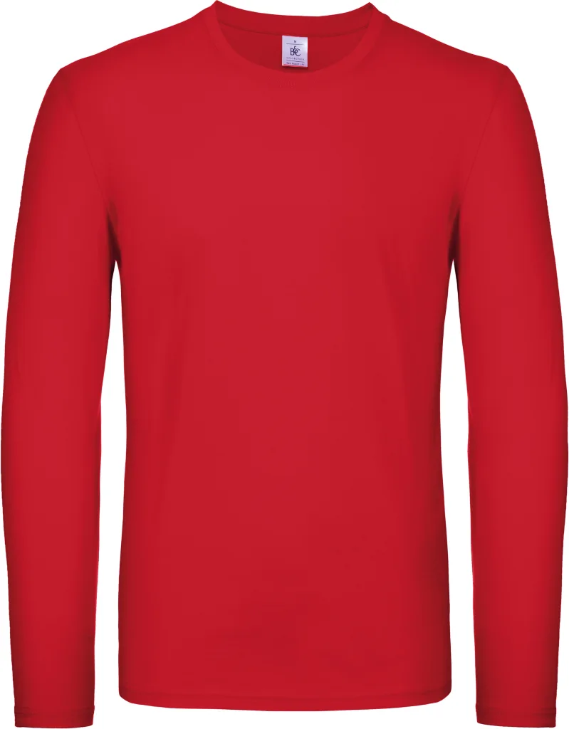 T-shirt manches longues personnalisé, léger et unisexe (TU05T), Red, photo 14