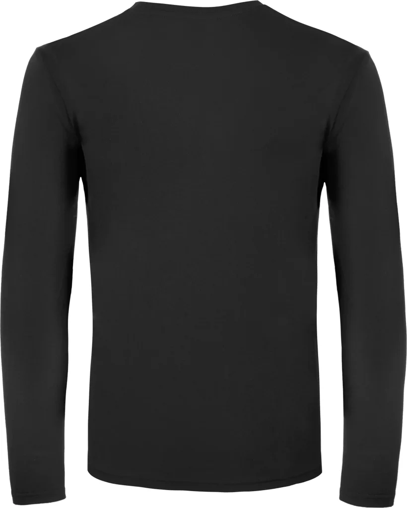 T-shirt manches longues personnalisé, léger et unisexe (TU05T), Black, photo 5