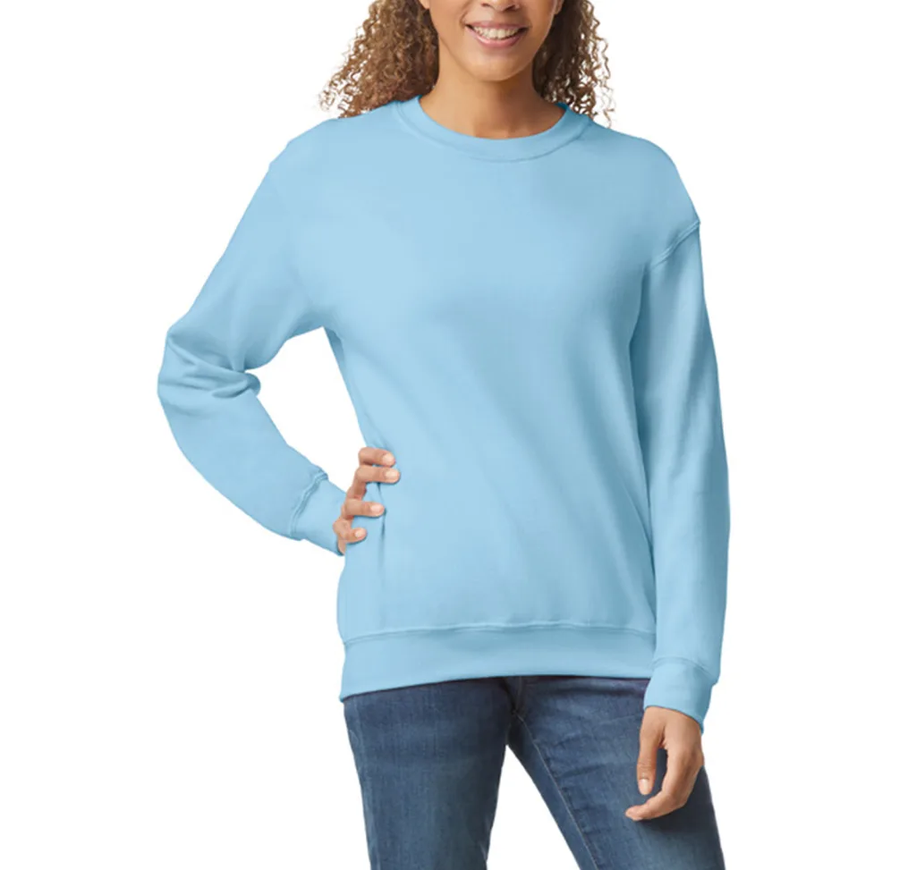 Sweat col rond personnalisé, molleton épais et chaud (18000), Light Blue, photo 22