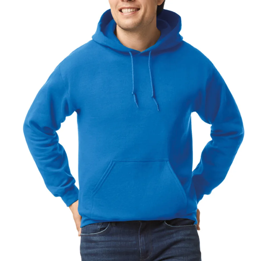 Sweat à capuche personnalisé, épais et poche kangourou (18500), Royal, photo 54