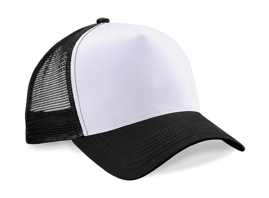 Casquette trucker personnalisée, aérée et structurée (B640), Black/White, photo 14
