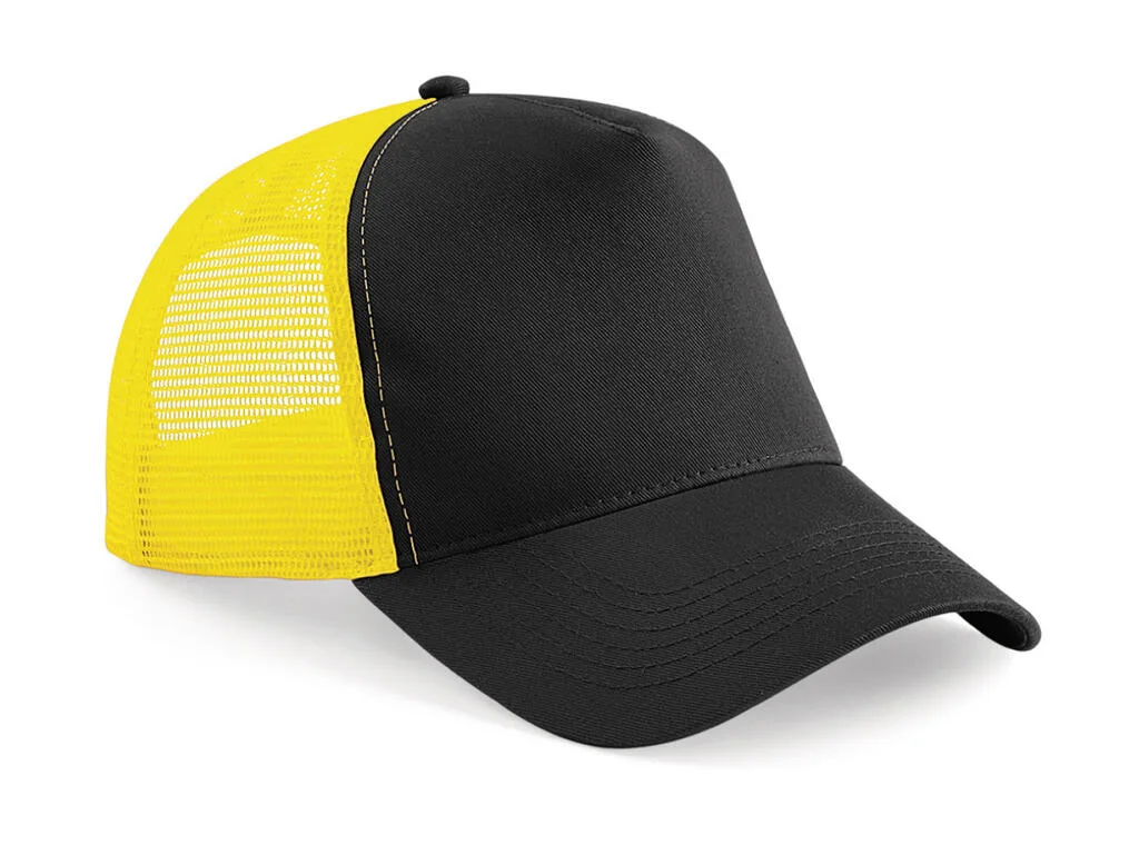 Casquette trucker personnalisée, aérée et structurée (B640), Black/Yellow, photo 15