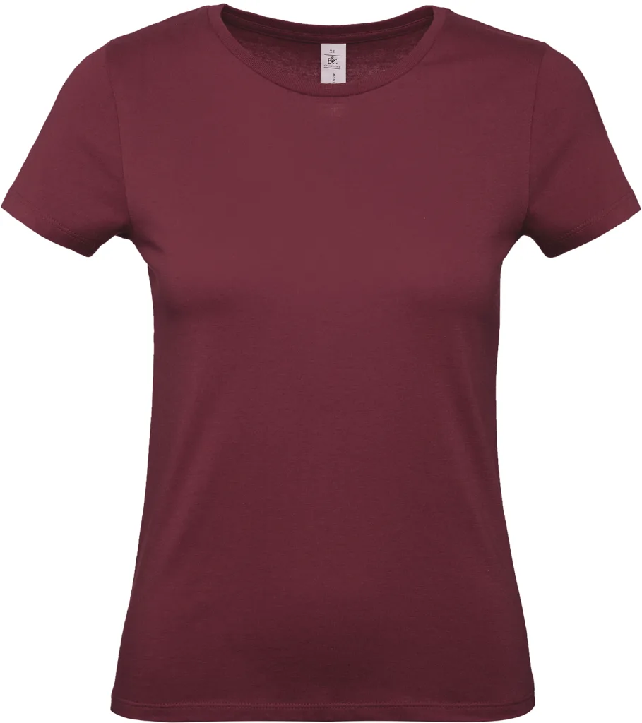 T-shirt femme personnalisé, coupe cintrée coton doux (TW02T), Burgundy, photo 19