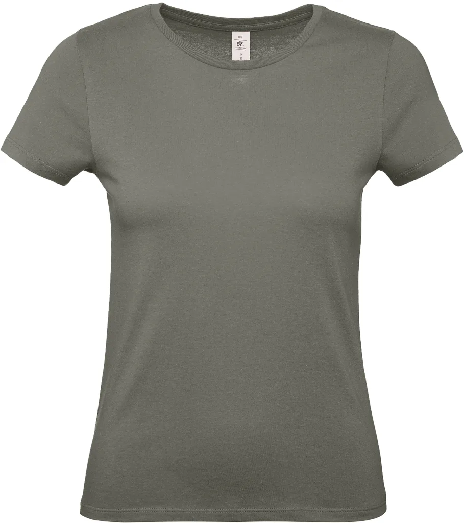 T-shirt femme personnalisé, coupe cintrée coton doux (TW02T), Millennial Khaki, photo 43
