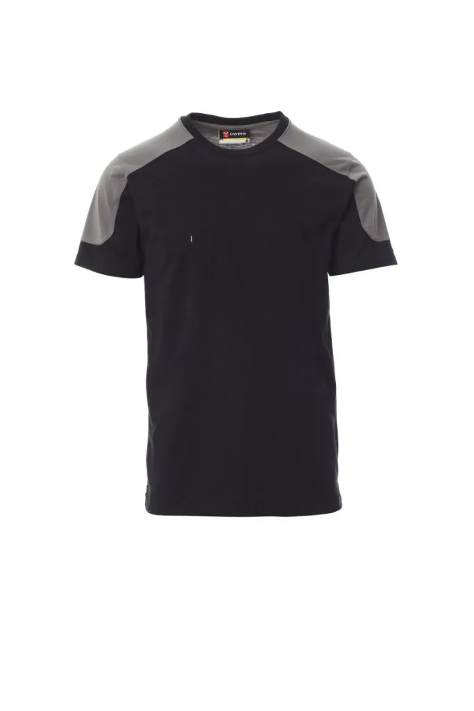 T-shirt de travail bicolore personnalisé, respirant (001464), Black - Smoke, photo 2