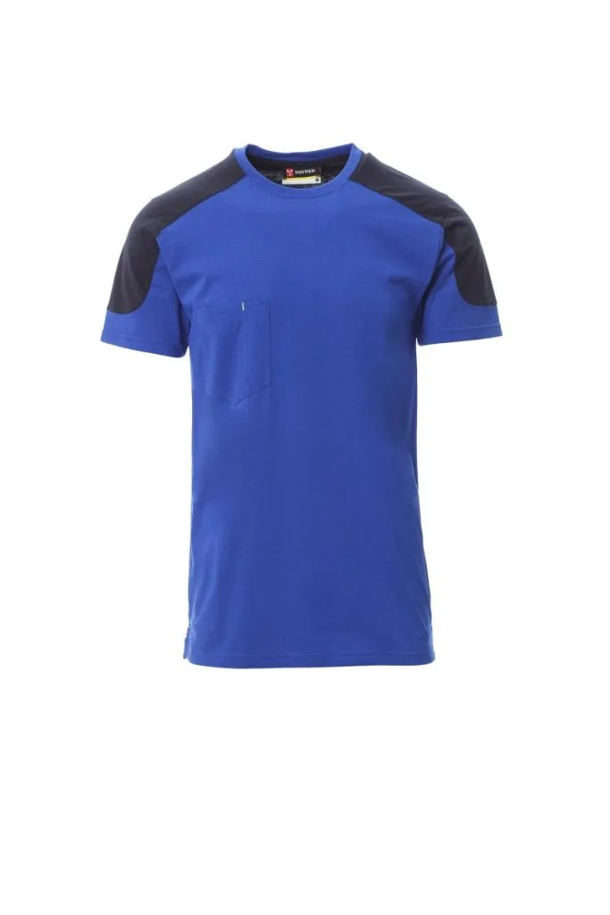 T-shirt de travail bicolore personnalisé, respirant (001464), Royal Blue - Navy Blue, photo 5