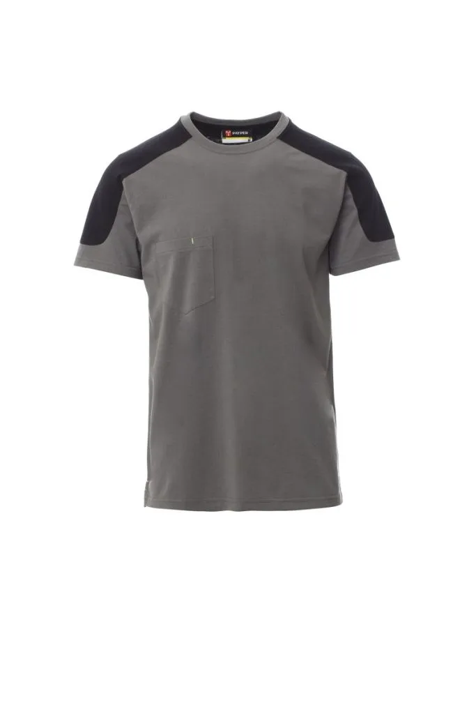 T-shirt de travail bicolore personnalisé, respirant (001464), Smoke - Black, photo 6