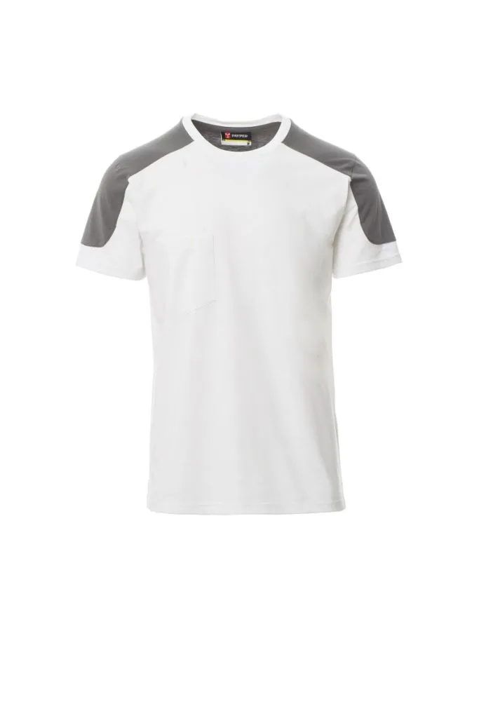T-shirt de travail bicolore personnalisé, respirant (001464), White - Smoke, photo 7