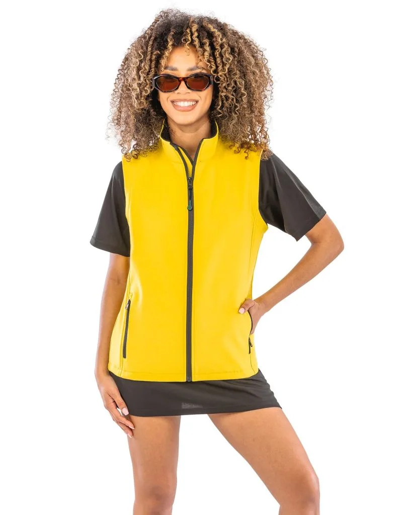 Gilet softshell femme personnalisé, sans manches et cintré (R232F)