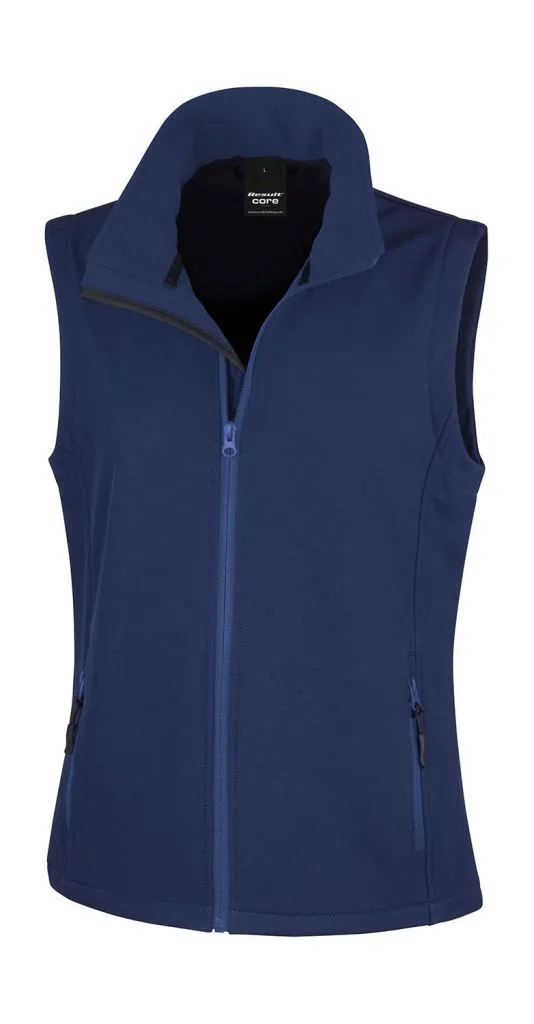 Gilet softshell femme personnalisé, sans manches et cintré (R232F), Navy/Navy, photo 7
