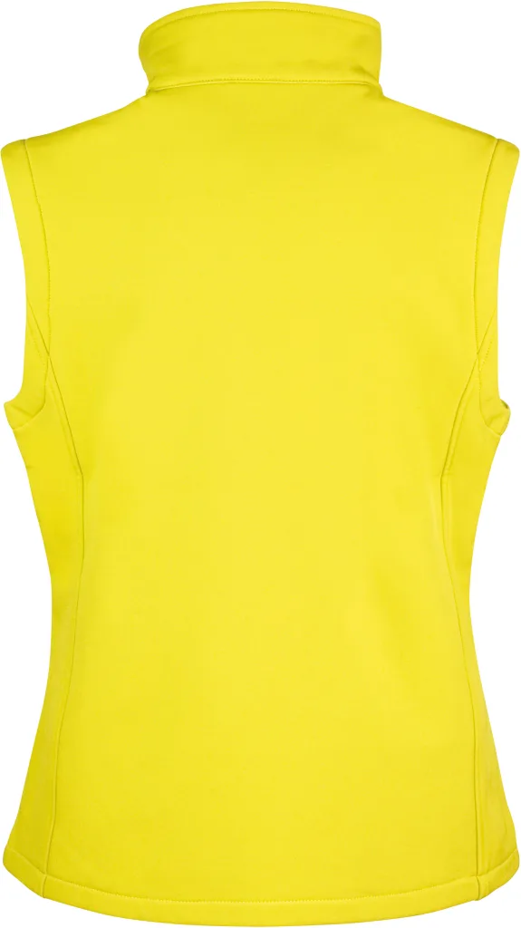 Gilet softshell femme personnalisé, sans manches et cintré (R232F), Yellow/Black, photo 15