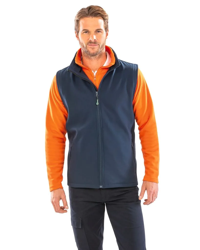 Gilet softshell homme personnalisé, sans manches coupe-vent (R232M)