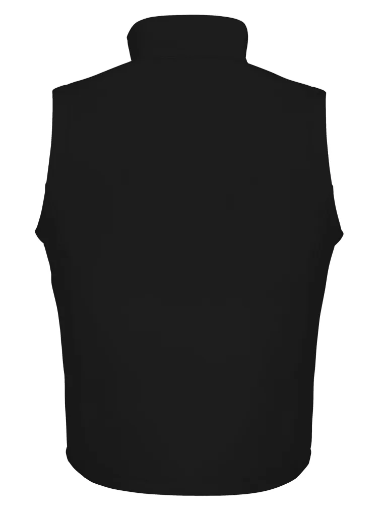 Gilet softshell homme personnalisé, sans manches coupe-vent (R232M), Black/Black, photo 6