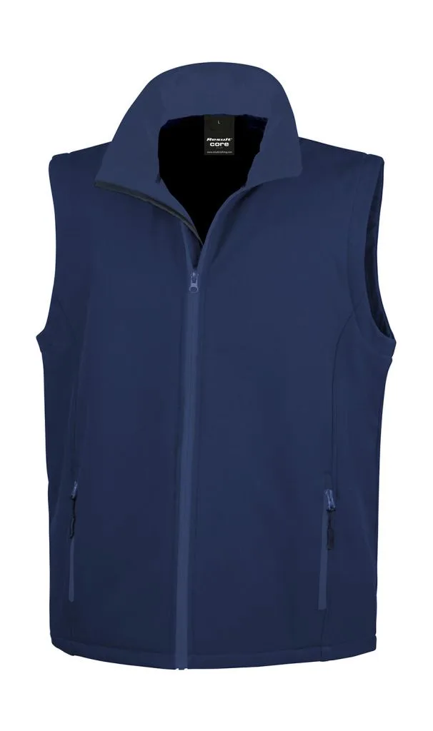 Gilet softshell homme personnalisé, sans manches coupe-vent (R232M), Navy/Navy, photo 10