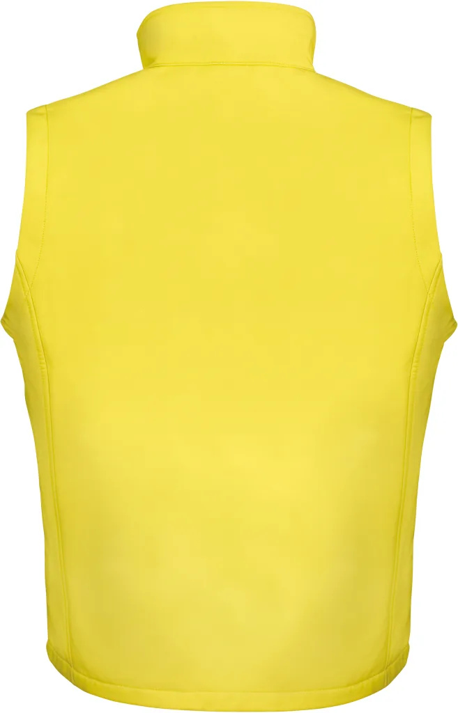 Gilet softshell homme personnalisé, sans manches coupe-vent (R232M), Yellow/Black, photo 19