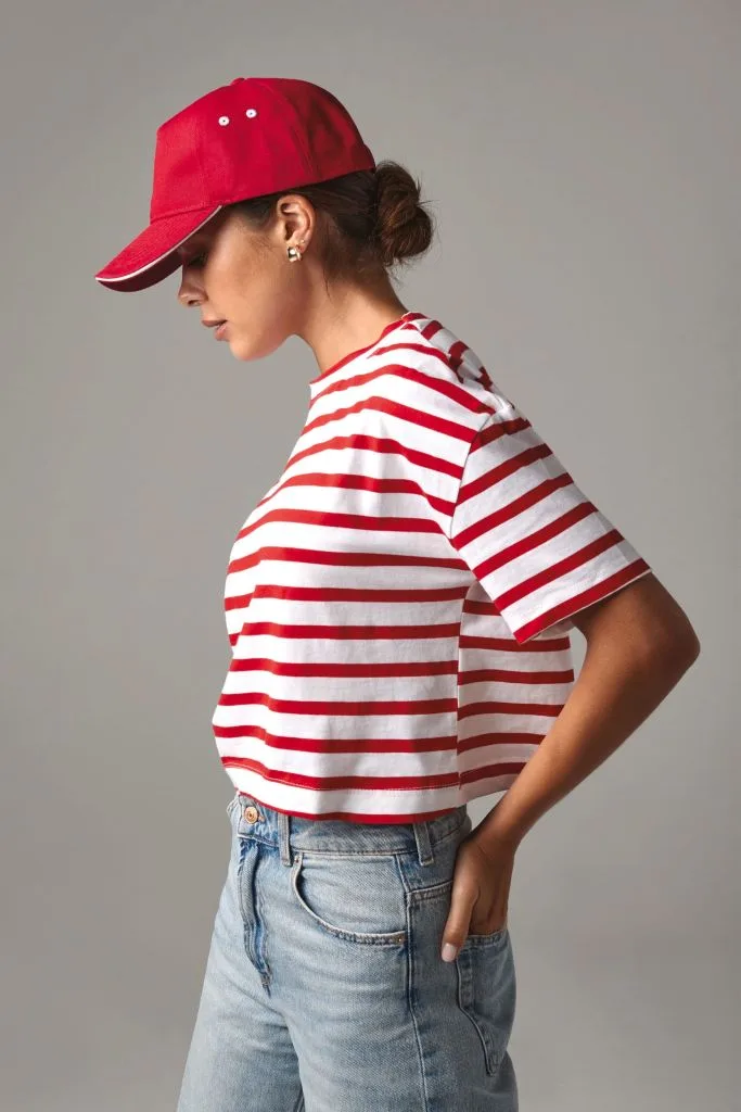 Casquette bicolore personnalisée, visière sandwich