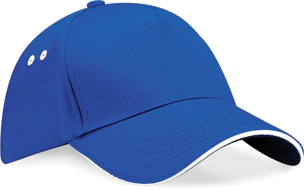 Casquette bicolore personnalisée, visière sandwich (B15C), Bright Royal - White, photo 19