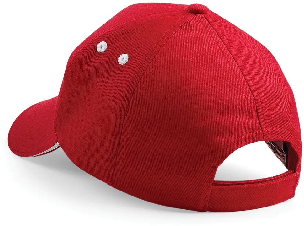 Casquette bicolore personnalisée, visière sandwich (B15C), Classic Red - White, photo 22