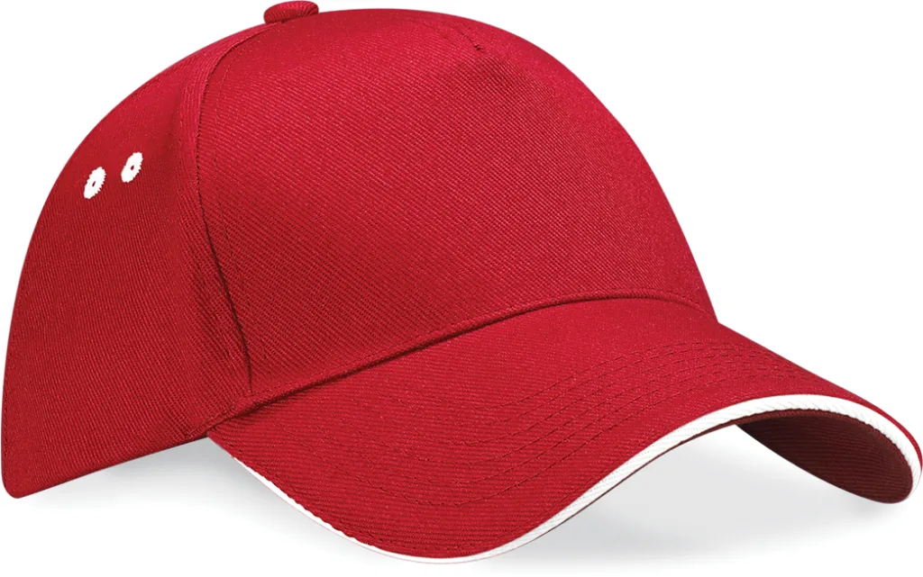 Casquette bicolore personnalisée, visière sandwich (B15C), Classic Red - White, photo 21