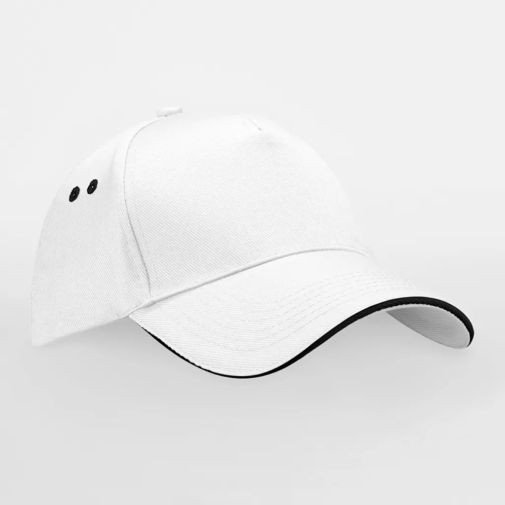 Casquette bicolore personnalisée, visière sandwich (B15C), White / Black, photo 34