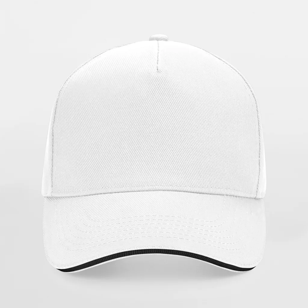 Casquette bicolore personnalisée, visière sandwich (B15C), White / Black, photo 33