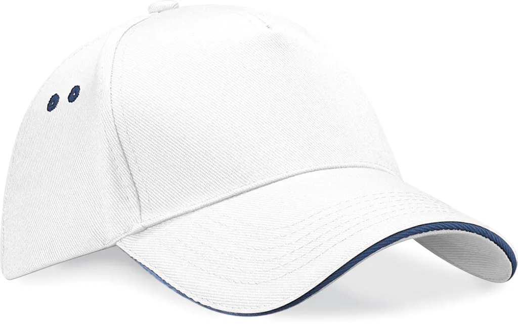 Casquette bicolore personnalisée, visière sandwich (B15C), White - French Navy, photo 31
