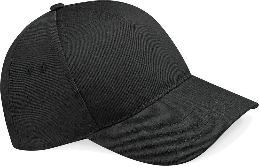 Casquette 5 panneaux personnalisée, coton drill épais (B15), Black, photo 4
