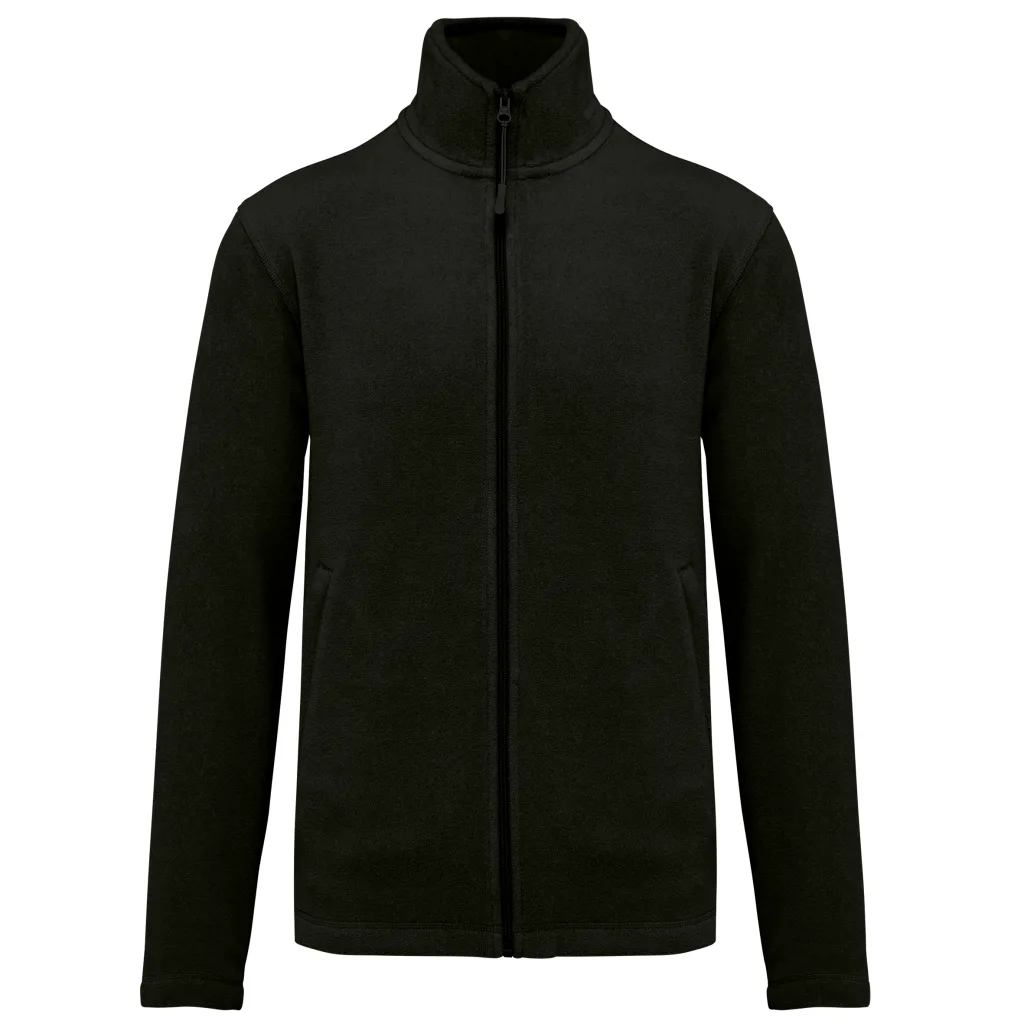 Polaire zippée personnalisée, chaude et anti-boulochage (K911), Black, photo 12