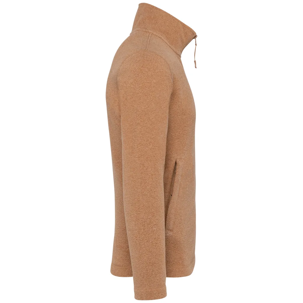 Polaire zippée personnalisée, chaude et anti-boulochage (K911), Camel Heather, photo 17