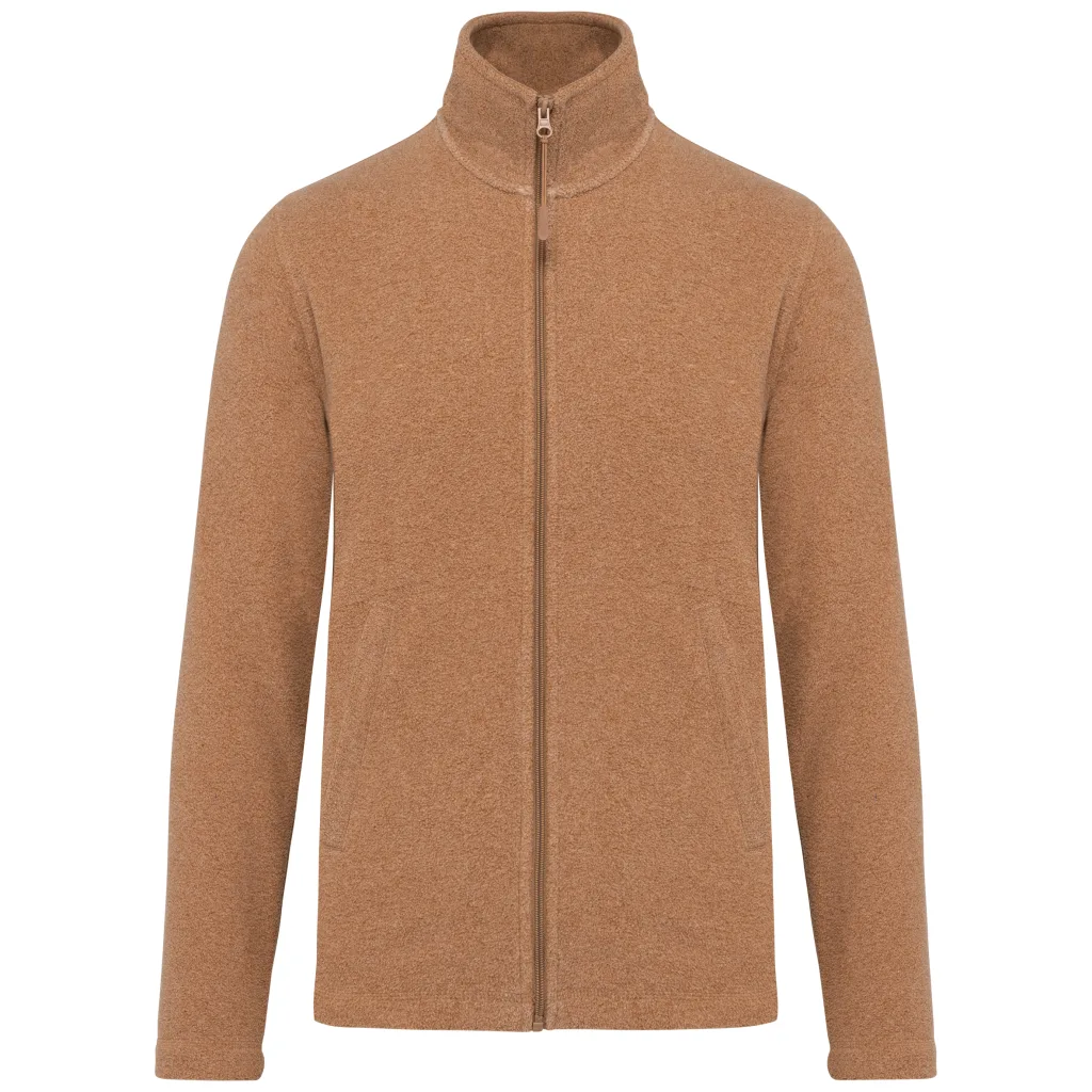 Polaire zippée personnalisée, chaude et anti-boulochage (K911), Camel Heather, photo 15