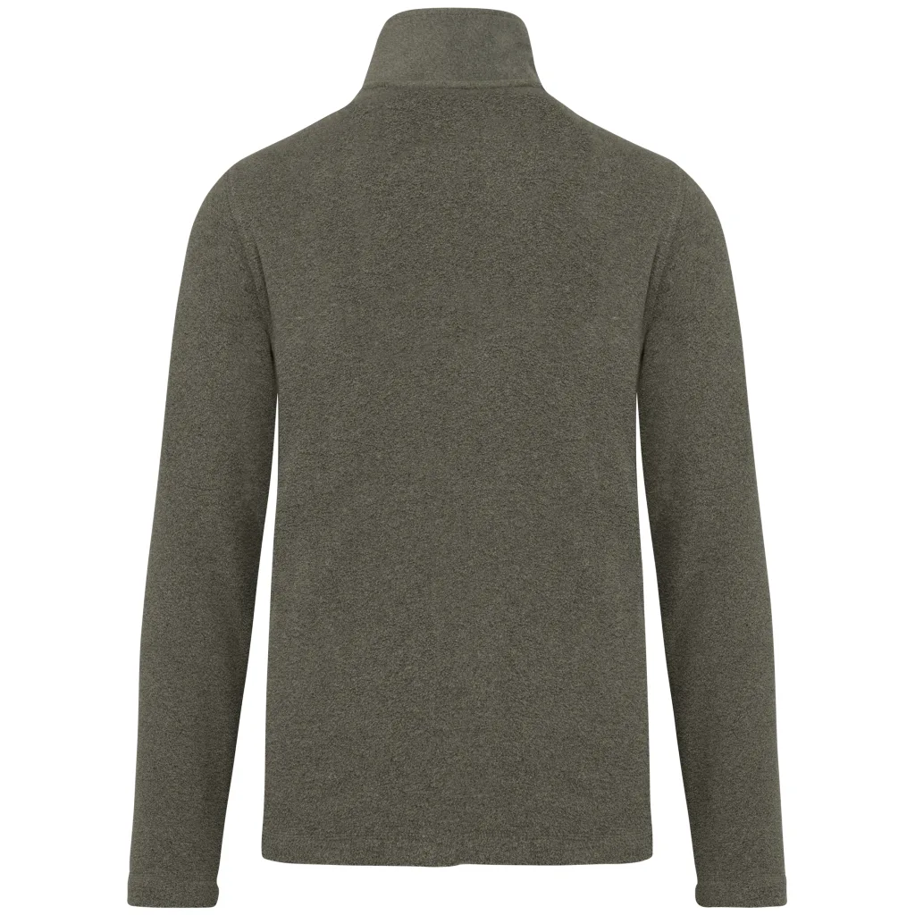 Polaire zippée personnalisée, chaude et anti-boulochage (K911), Green Marble Heather, photo 46