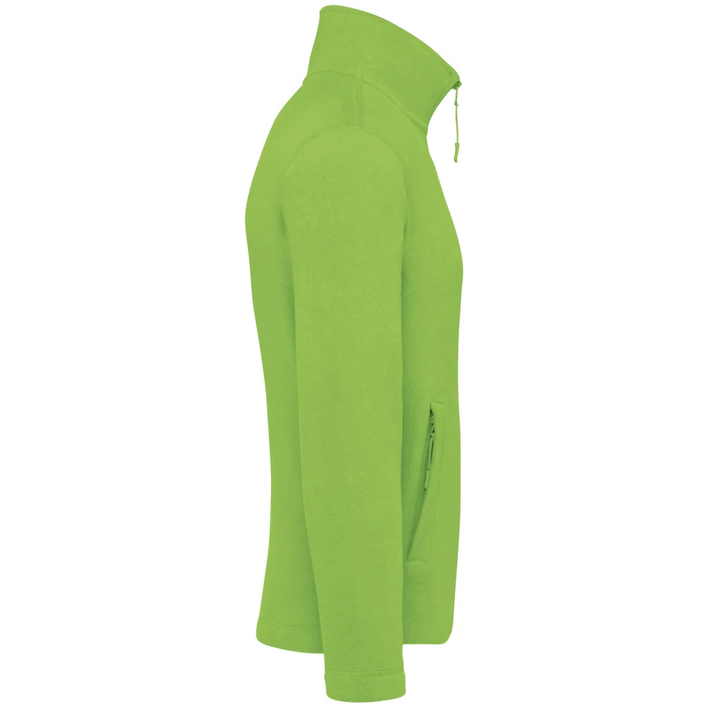 Polaire zippée personnalisée, chaude et anti-boulochage (K911), Lime, photo 56