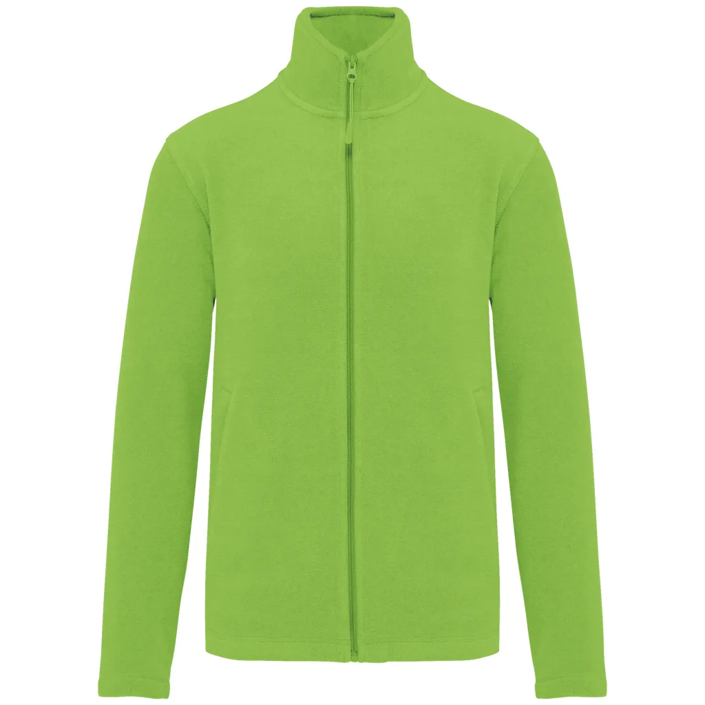Polaire zippée personnalisée, chaude et anti-boulochage (K911), Lime, photo 54