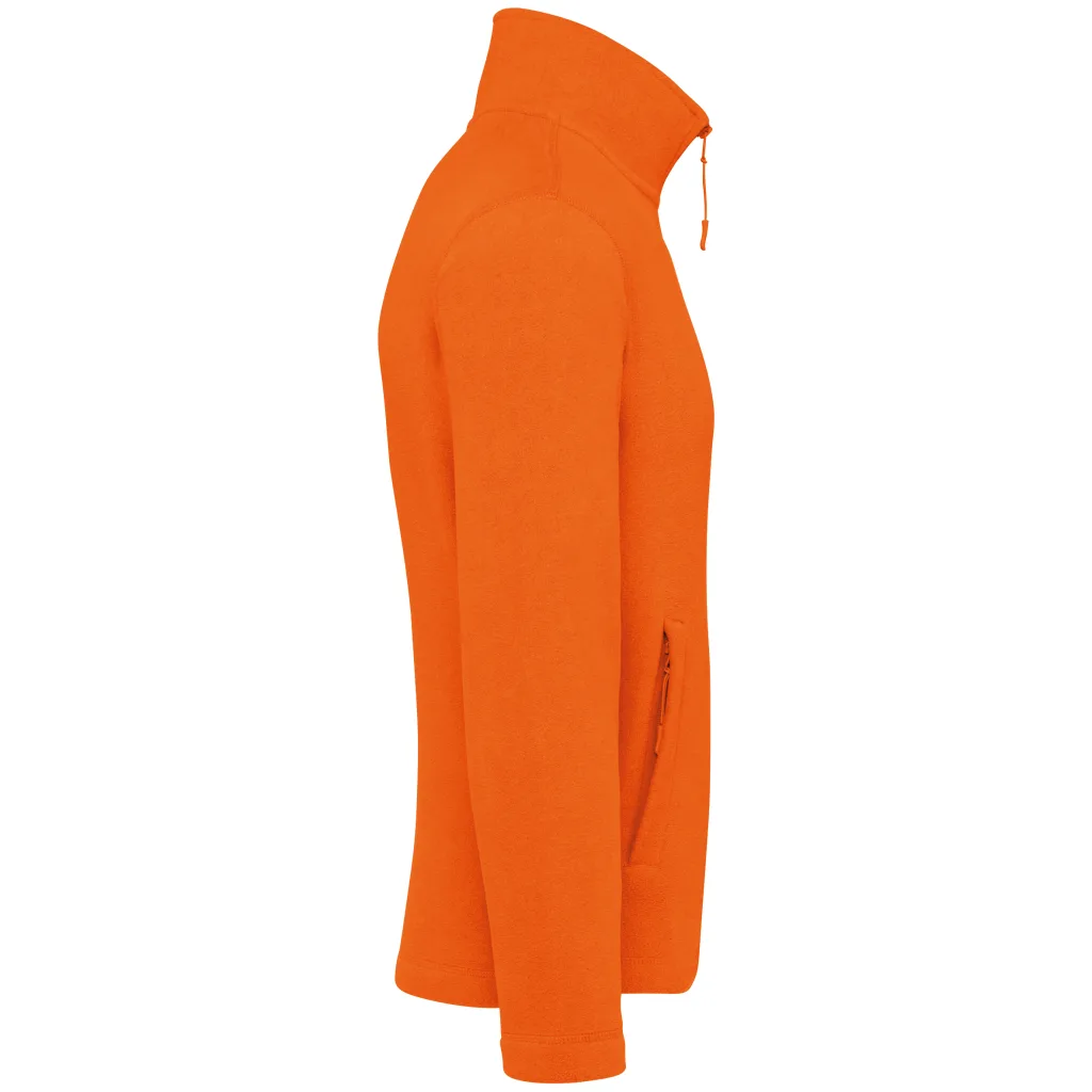 Polaire zippée personnalisée, chaude et anti-boulochage (K911), Orange, photo 62