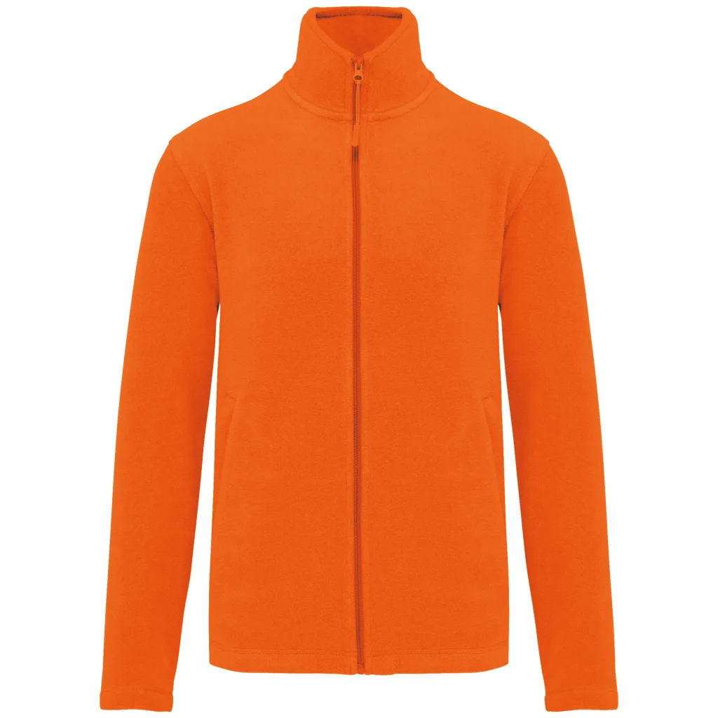 Polaire zippée personnalisée, chaude et anti-boulochage (K911), Orange, photo 60