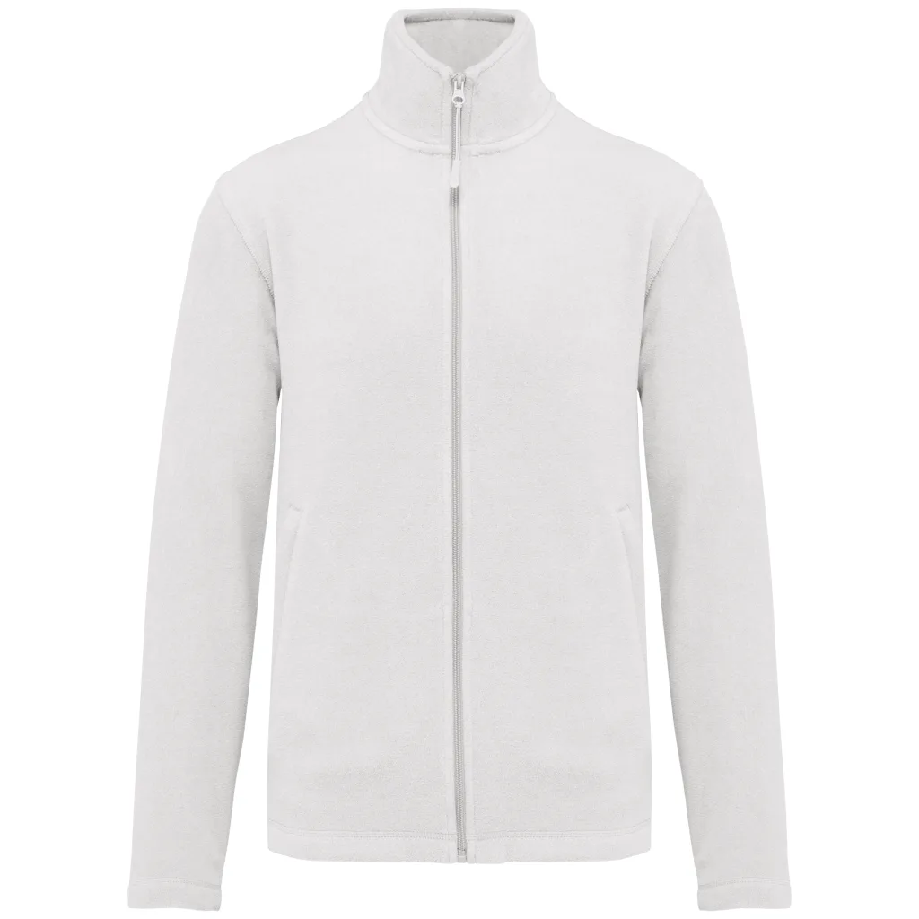 Polaire zippée personnalisée, chaude et anti-boulochage (K911), White, photo 87