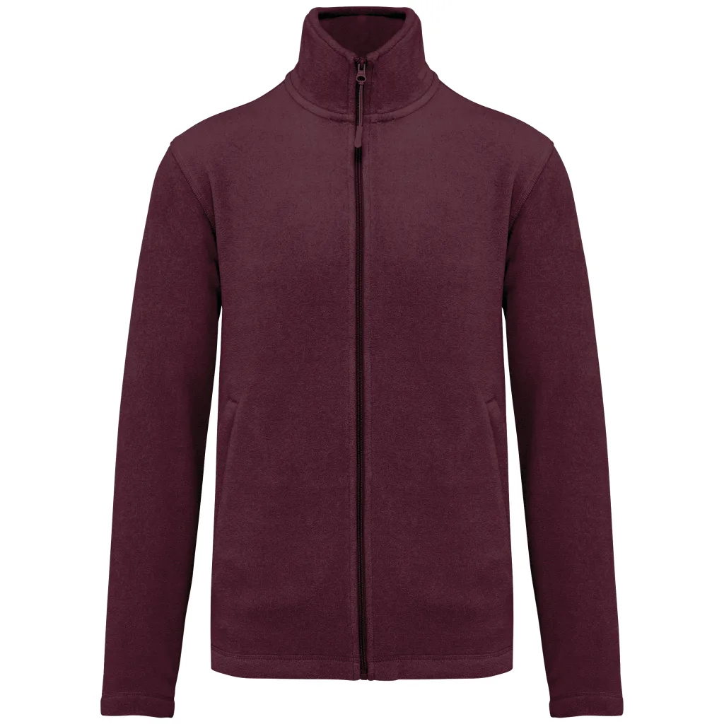 Polaire zippée personnalisée, chaude et anti-boulochage (K911), Wine, photo 90