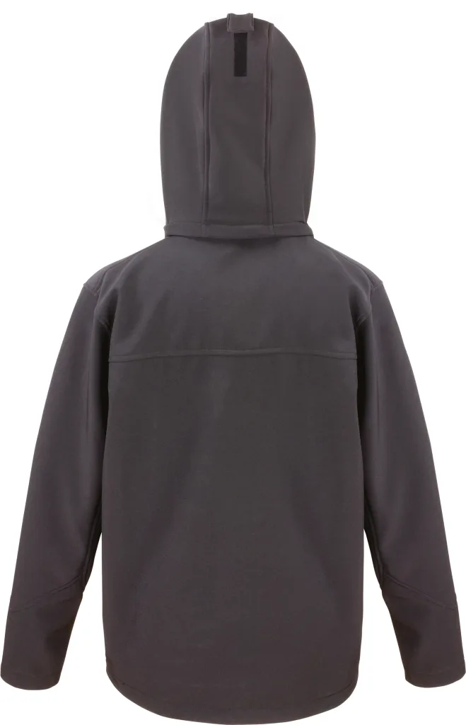 Veste softshell homme personnalisée, imperméable coupe-vent (R230M), Black - Grey, photo 3