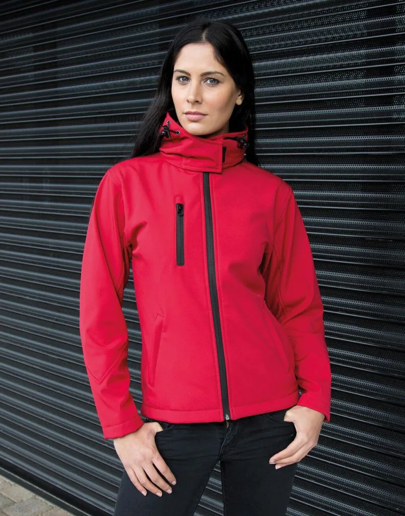 Veste softshell femme à capuche personnalisée, imperméable (R230F)