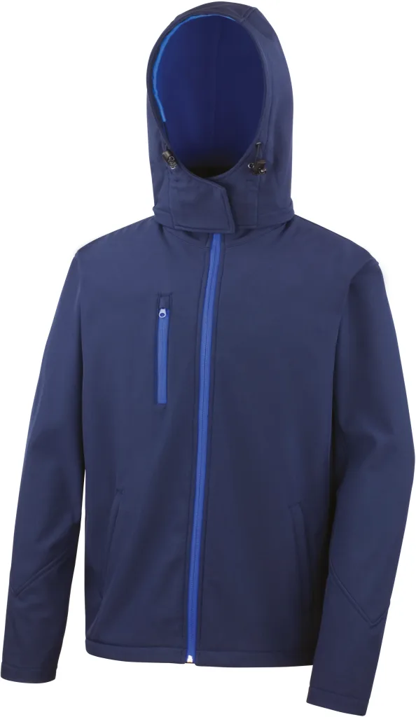 Veste softshell homme personnalisée, imperméable coupe-vent (R230M), Navy - Royal, photo 4