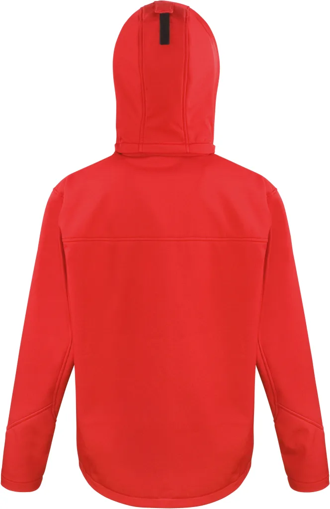 Veste softshell homme personnalisée, imperméable coupe-vent (R230M), Red - Black, photo 7