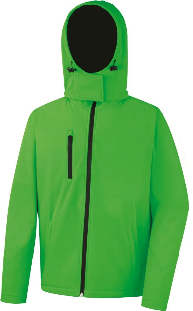 Veste softshell homme personnalisée, imperméable coupe-vent (R230M), Vivid Green - Black, photo 8