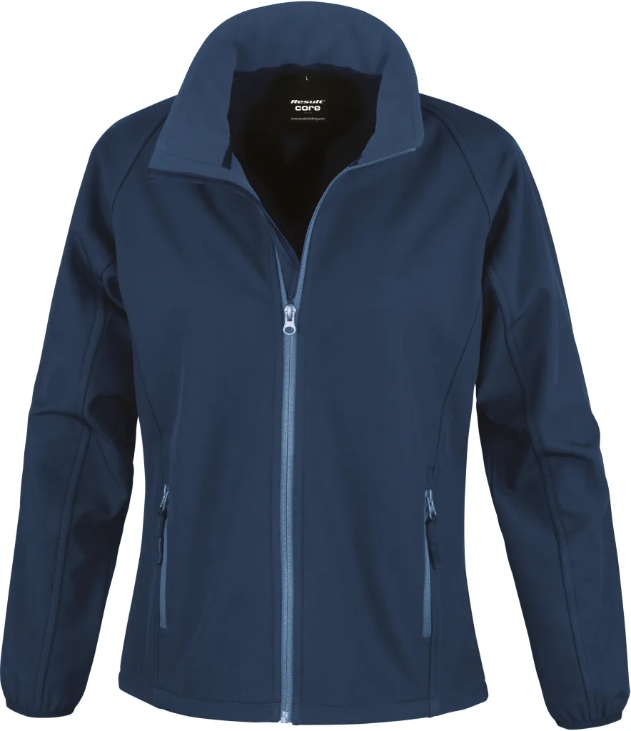 Veste softshell femme légère personnalisée, coupe-vent (R231F), Navy/Navy, photo 5