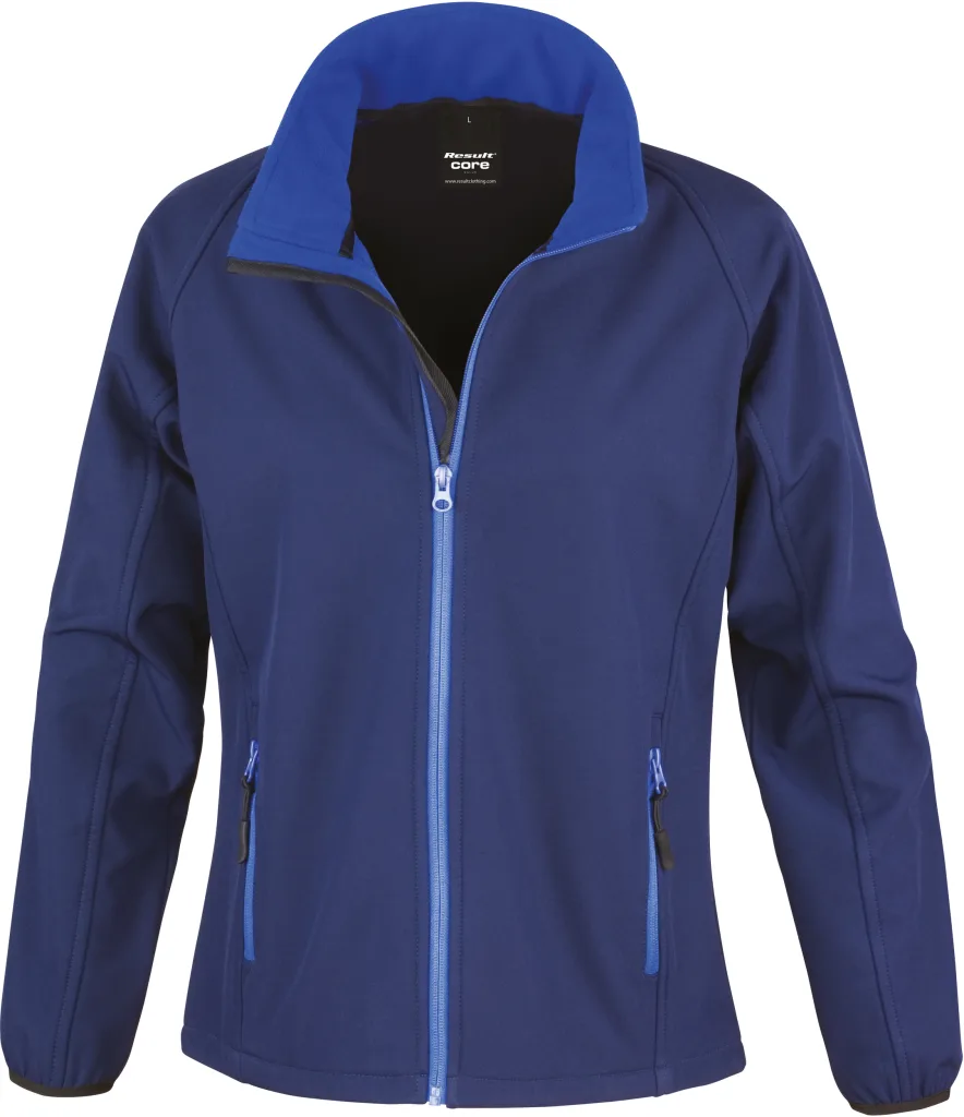 Veste softshell femme légère personnalisée, coupe-vent (R231F), Navy/Royal, photo 7