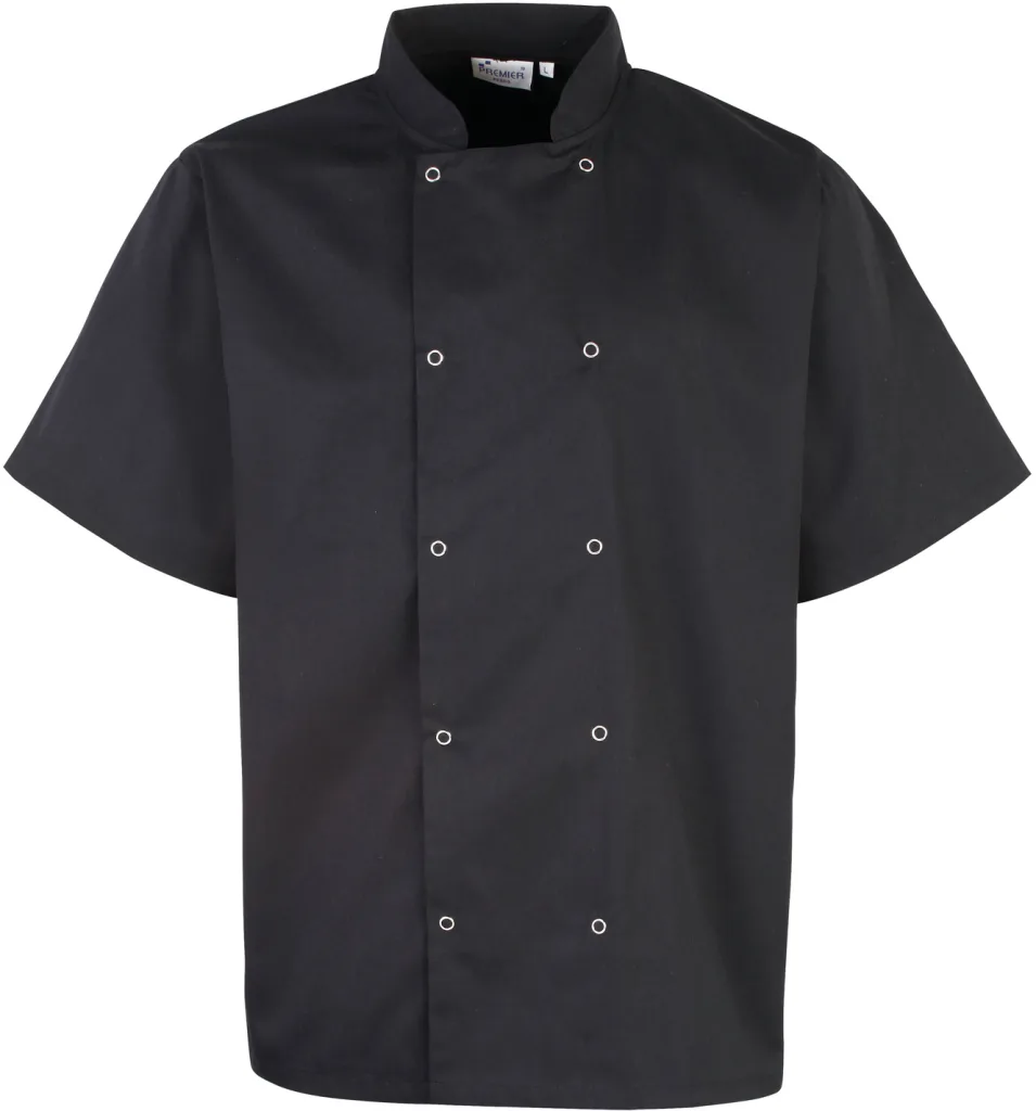 Veste de cuisine personnalisée, polycoton résistant (PR664), Black, photo 2