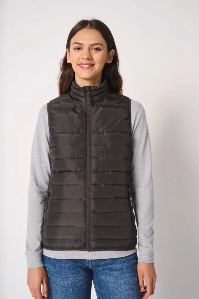 Bodywarmer femme personnalisé, matelassé chaud et cintré (IB6173)